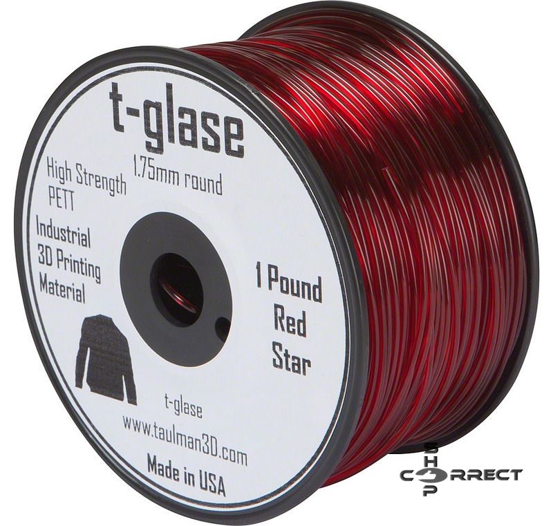 Taulman Red T-Glase Filament PETT - 1.75mm 450g