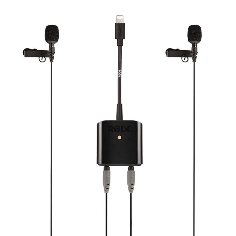RØDE SC6-L kettős mikrofon és fejhallgató adapter IOS készülékekhez Lightning csatlakozóval