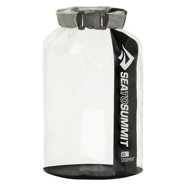 Sea to Summit Stopper Clear Dry Bag 8L vízálló tárolótáska - fekete