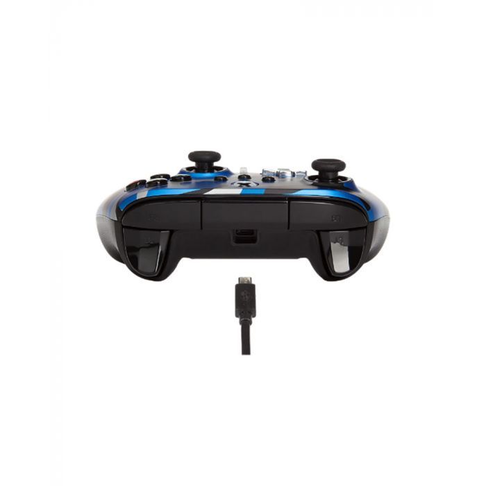 PowerA Enhanced Metallic Blue Camo vezetékes kontroller - Xbox/PC
