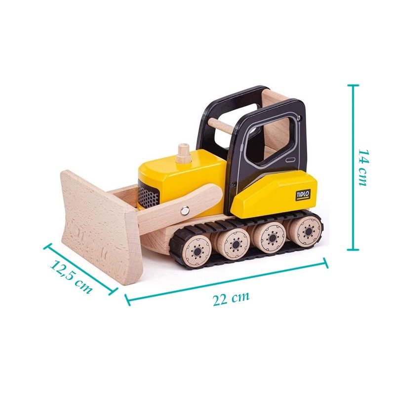 Bigjigs Tidlo fából készült buldózer (T0414) Bigjigs Tidlo fából készült buldózer (T0414)