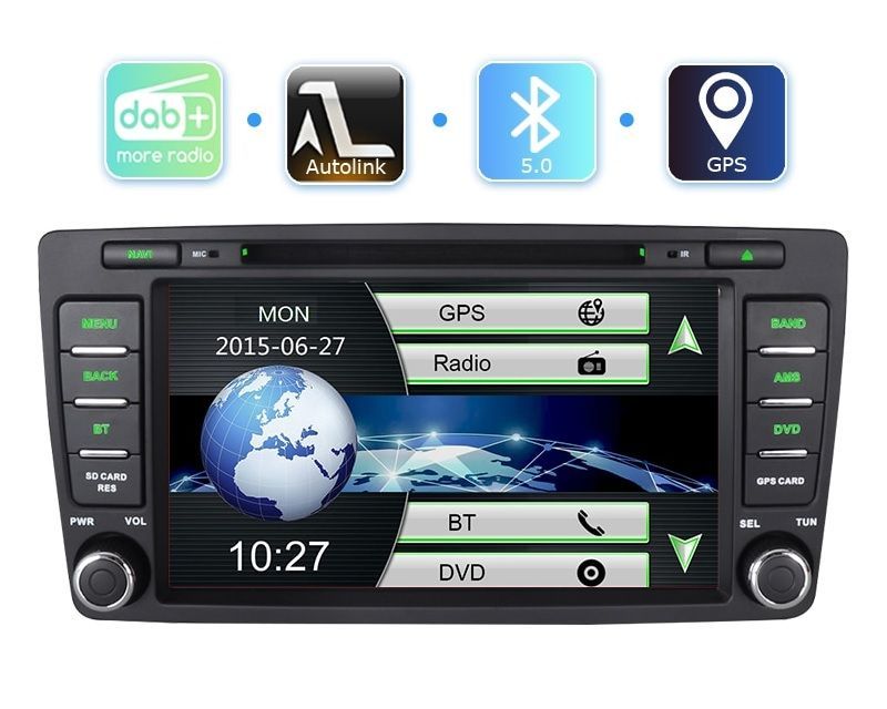 S170 2DIN fejegység Skoda Octaviához 2007-2009, Android (L005)