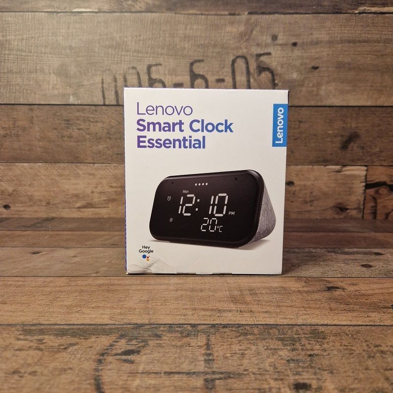 Lenovo Smart Clock Essential okos ébresztőóra, Google Assistant szolgáltatással (használt)