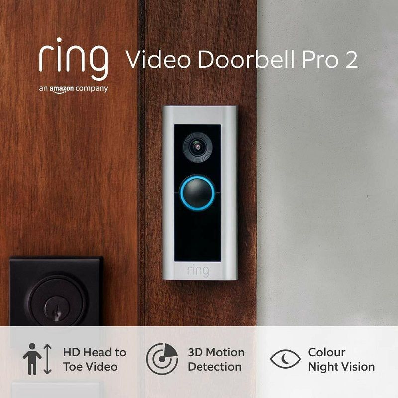 Ring Video Doorbell Pro 2 Hardwired okos kaputelefon, Alexa támogatással (8VRCPZ)