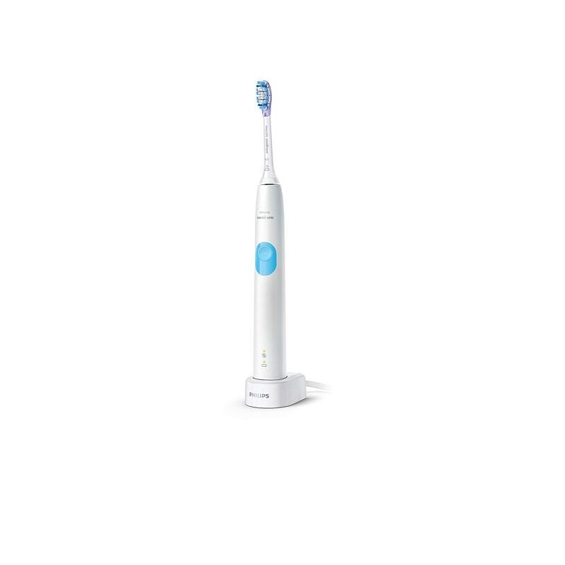 Philips Sonicare 4300 szónikus elektromos fogkefe, 3 fejjel - fehér (HX6848/98)
