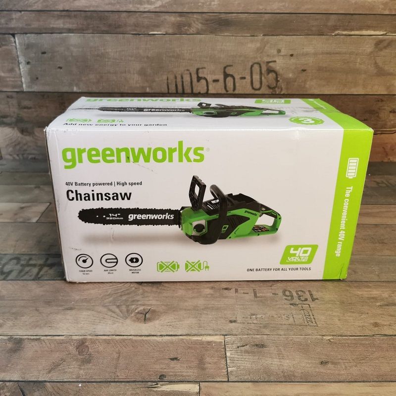 GreenWorks GD40CS15 akkumulátoros láncfűrész, 40V akku és töltő nélkül (2005707)