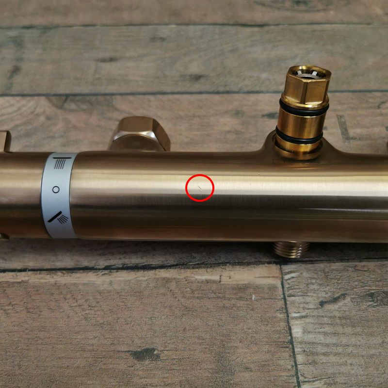 Hansgrohe Croma Select S280 Zuhanyrendszer termosztátos csapteleppel EcoSmart szálcsiszolt bronz (26891140) - min. szállítássérült