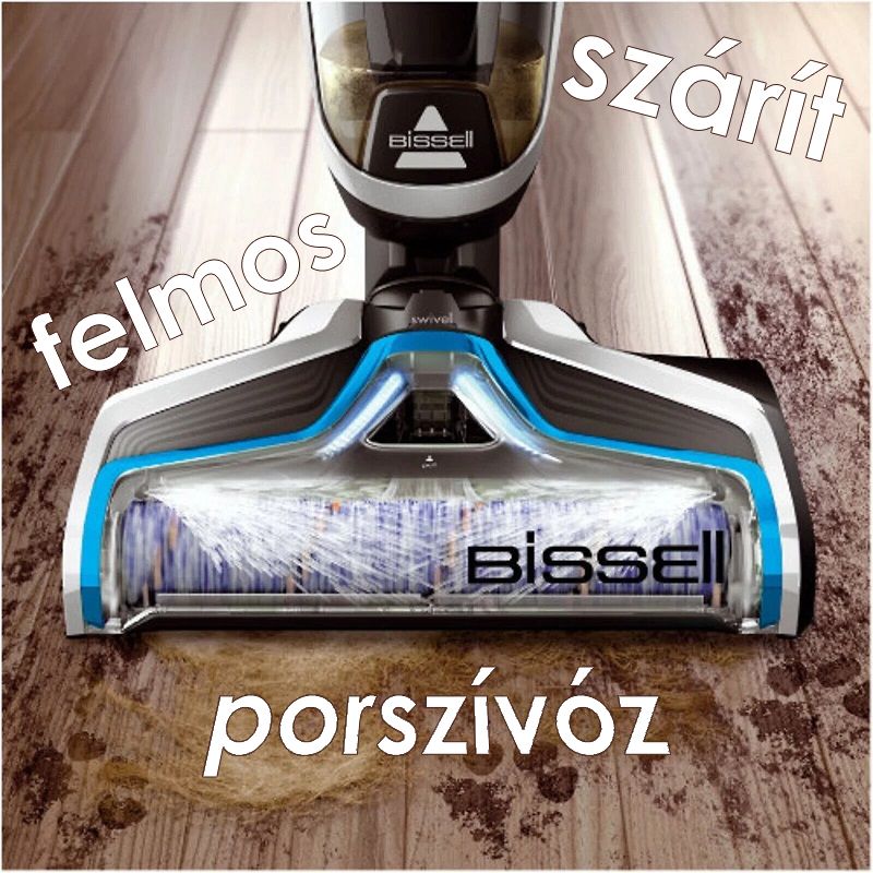Bissell 2582N CrossWave 3az1-ben vezeték nélküli nedves és száraz porszívó, 250W, 36V - szürke