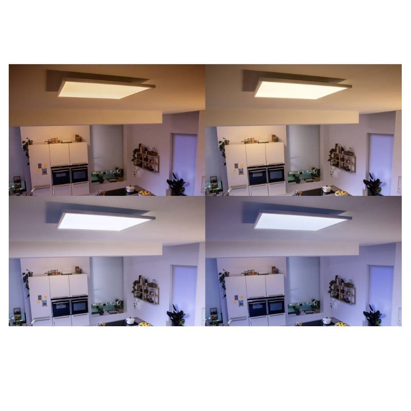 Philips Hue Aurelle LED, dimmelhető, intelligens, mennyezeti lámpa, fényerő-szabályozó távirányítóval, 55W, 4200lm, 2200-6500K, 60x60cm (32162/31/P5)