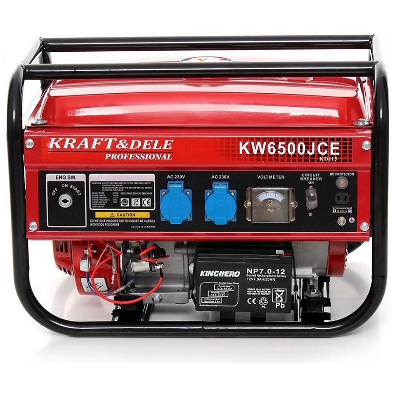 Kraft&Dele KD115 önindítós benzines áramfejlesztő, 2500W (KW6500JCE) - használt