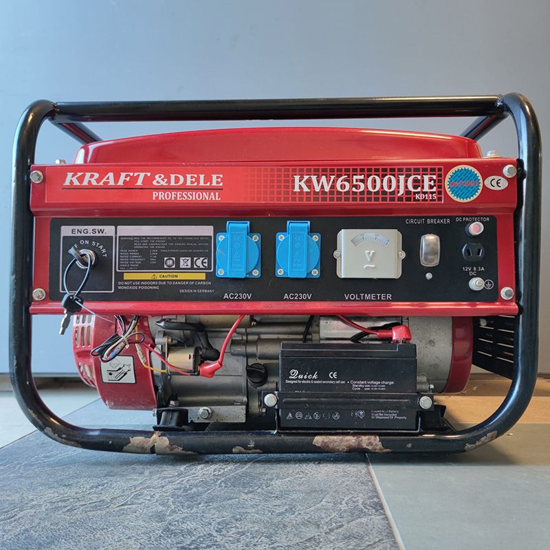 Kraft&Dele KD115 önindítós benzines áramfejlesztő, 2500W (KW6500JCE) - használt