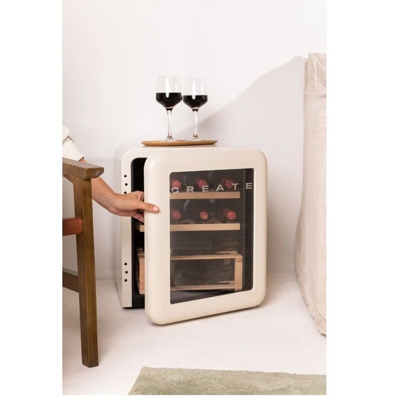 Create Retro M borhűtő, 48l, 12-15 üveg részére - krém (107851-219141) -min. esztétikai hibákkal Create Retro M borhűtő, 48l, 12-15 üveg részére - krém (107851-219141) -min. esztétikai hibákkal