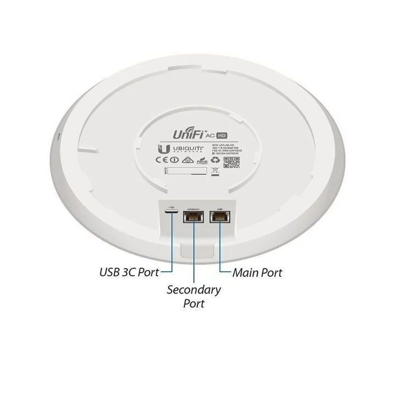 Ubiquiti UniFi AP HD Access Point, PoE+, 2.4/5Ghz - fehér (UAP-AC-HD)