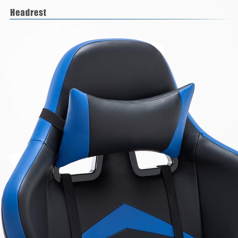 IWMH ergonomikus gamer szék, forgószék - kék/fekete