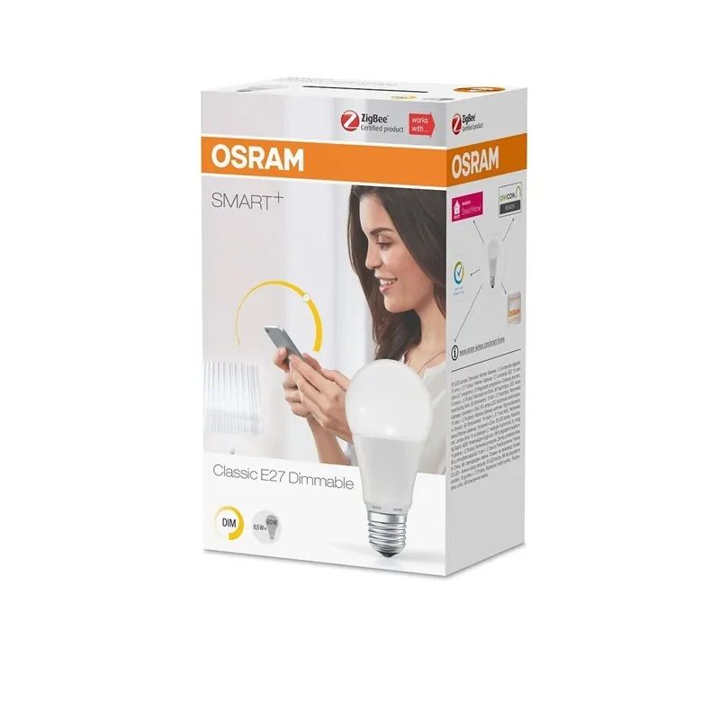 OSRAM Smart+ dimmelhető led izzó E27, 8,5W, 2700K, 810lm - fehér