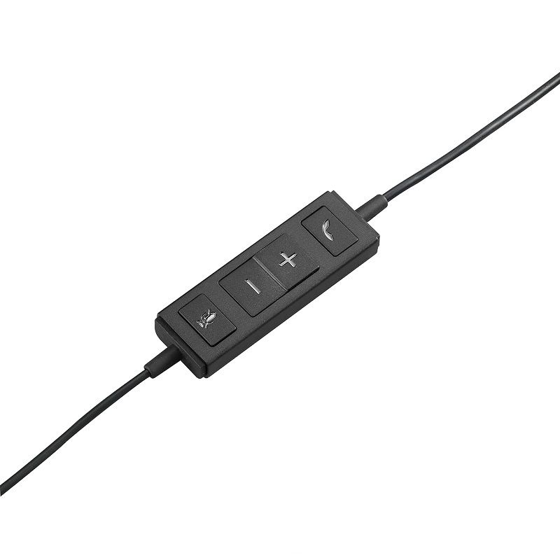 Logitech H570E Stereo USB-A vezetékes fejhallgató, mikrofonnal - fekete (981-000575)