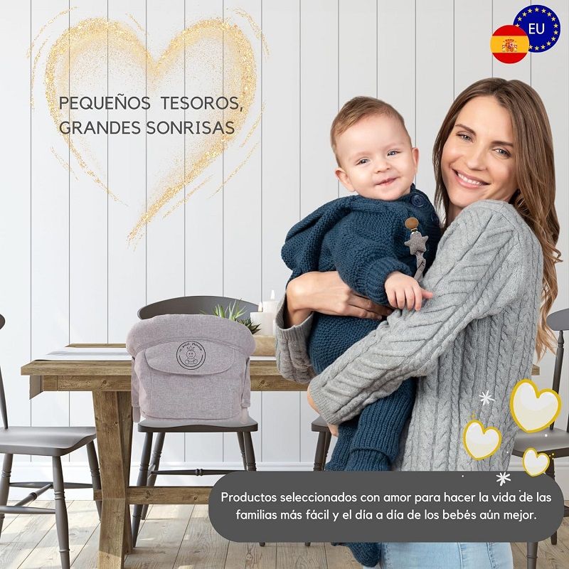 El Petit Príncep Trona összecsukható baba etetőszék, hordtáskában ajándék 2 db szilikon előkével