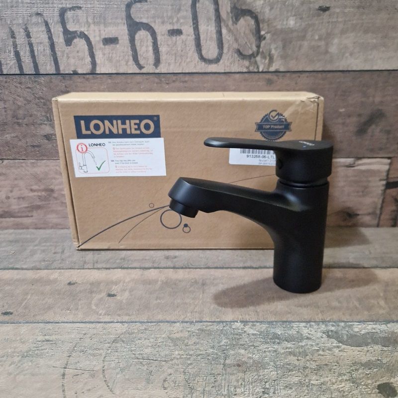 Lonheo LTLD0102BE alacsony nyomású mosdó csaptelep, háromutas vízmelegítőhöz - fekete