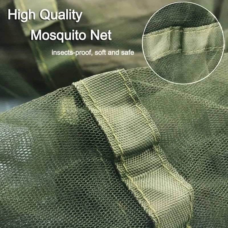 Függőágy szúnyoghálóval, 260x140cm - zöld (921-43913634)