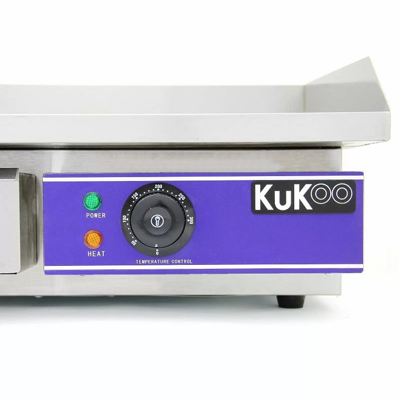 Kukoo 10119 ipari elektromos grillsütő, 0-300ºC, 50cm - rozsdamentes acél (min. esztétikai hibával)