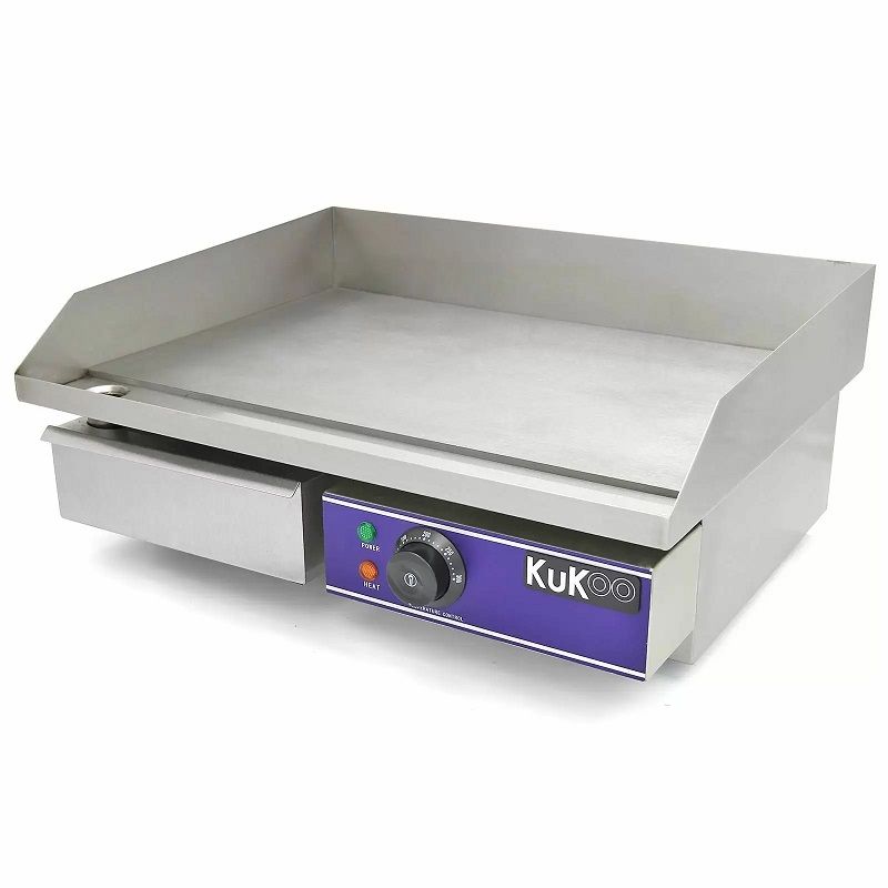 Kukoo 10119 ipari elektromos grillsütő, 0-300ºC, 50cm - rozsdamentes acél (min. esztétikai hibával)