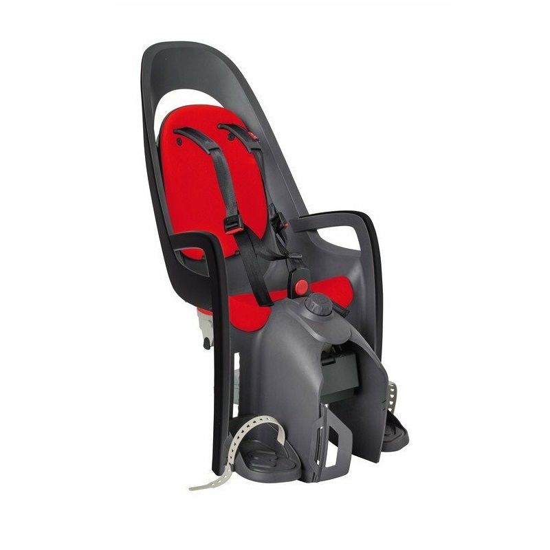 Hamax Caress kerékpár gyermekülés csomagtartóra, hordozóadapterrel - szürke/piros