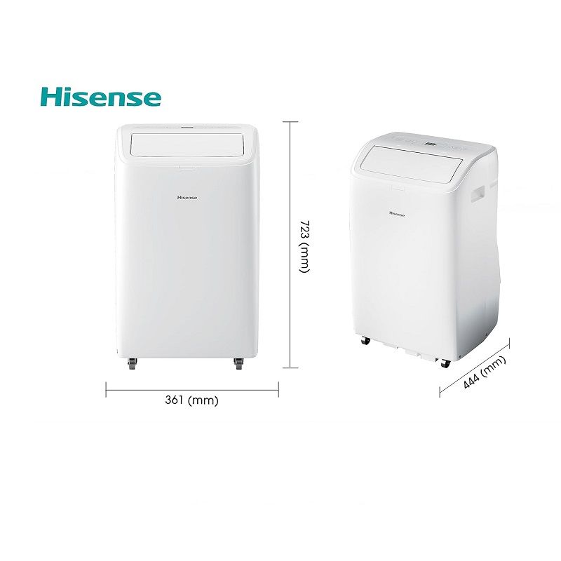 Hisense APH12QC 4 az 1-ben hordozható légkondicionáló, párátlanító, szellőztető, távirányítóval, 240V, 12000BTU, 3.5kW 