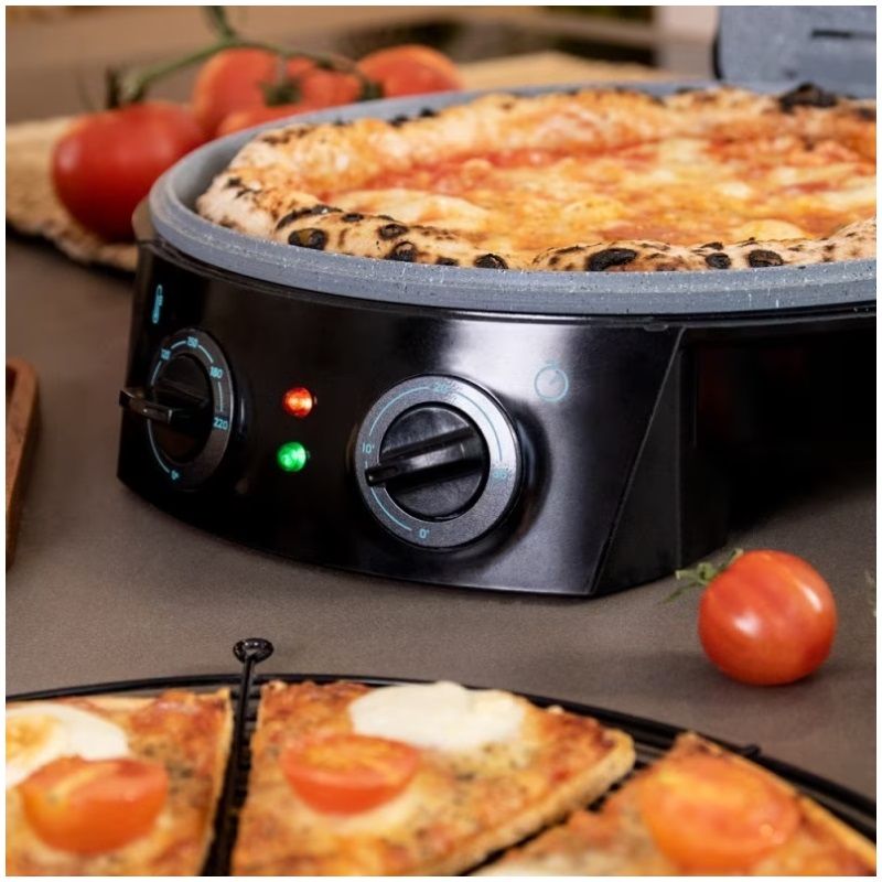 Cecotec Fun Pizza&Co elektromos pizzasütő, 1800W - fekete (04278)