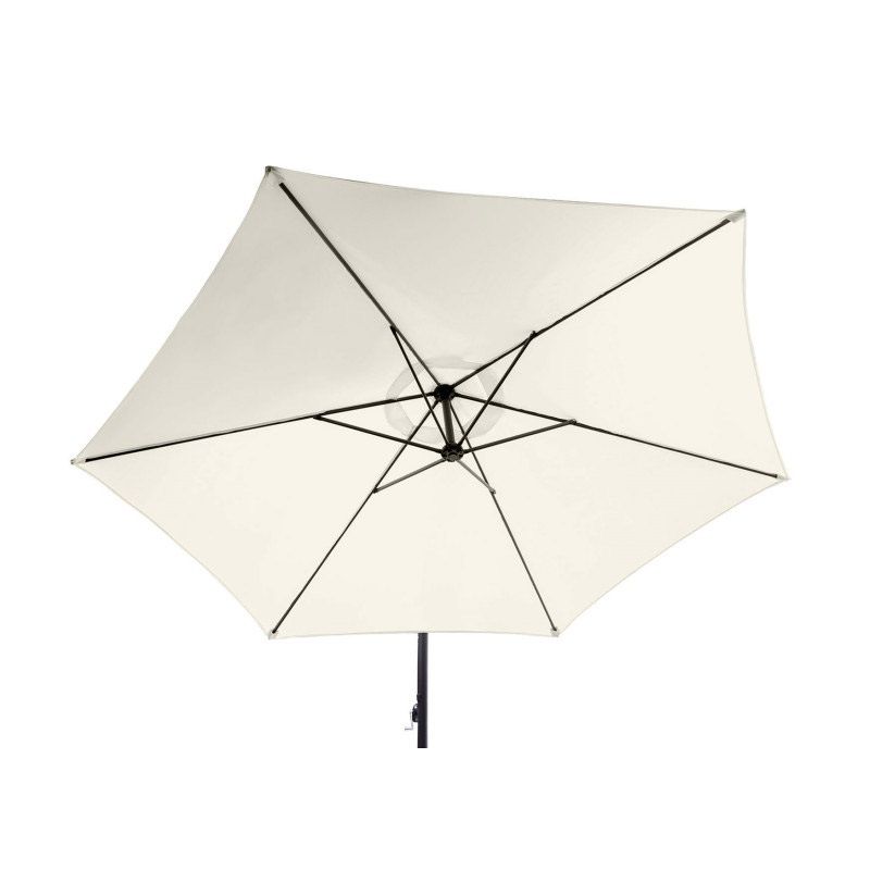 Oldallábas napernyő, szellőztetővel, állvánnyal, 300cm - bézs (30100083) 