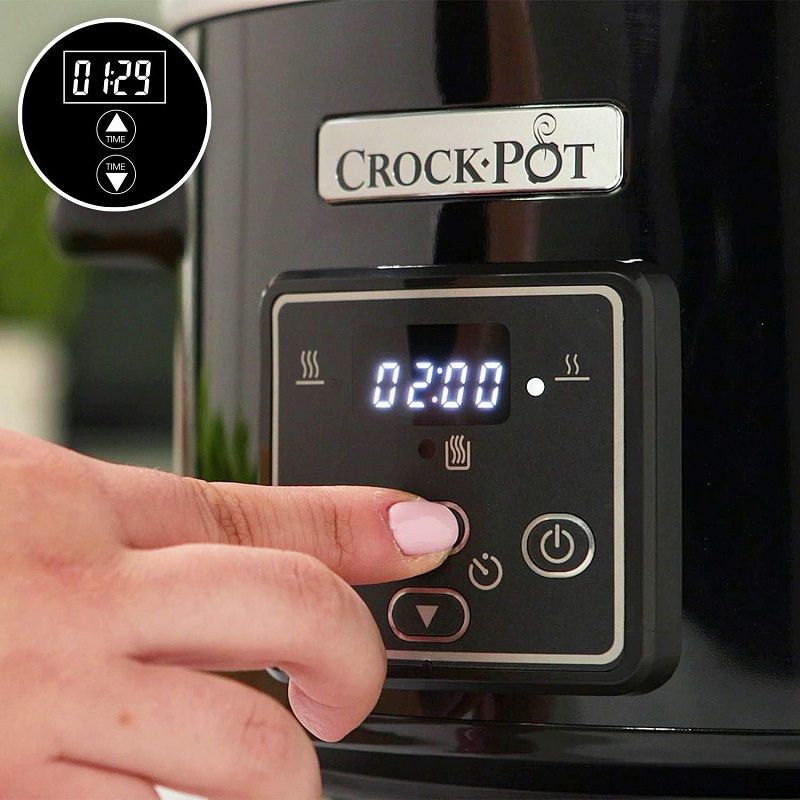CrockPot CSC061X elektromos főzőedény, 2,4l - fekete