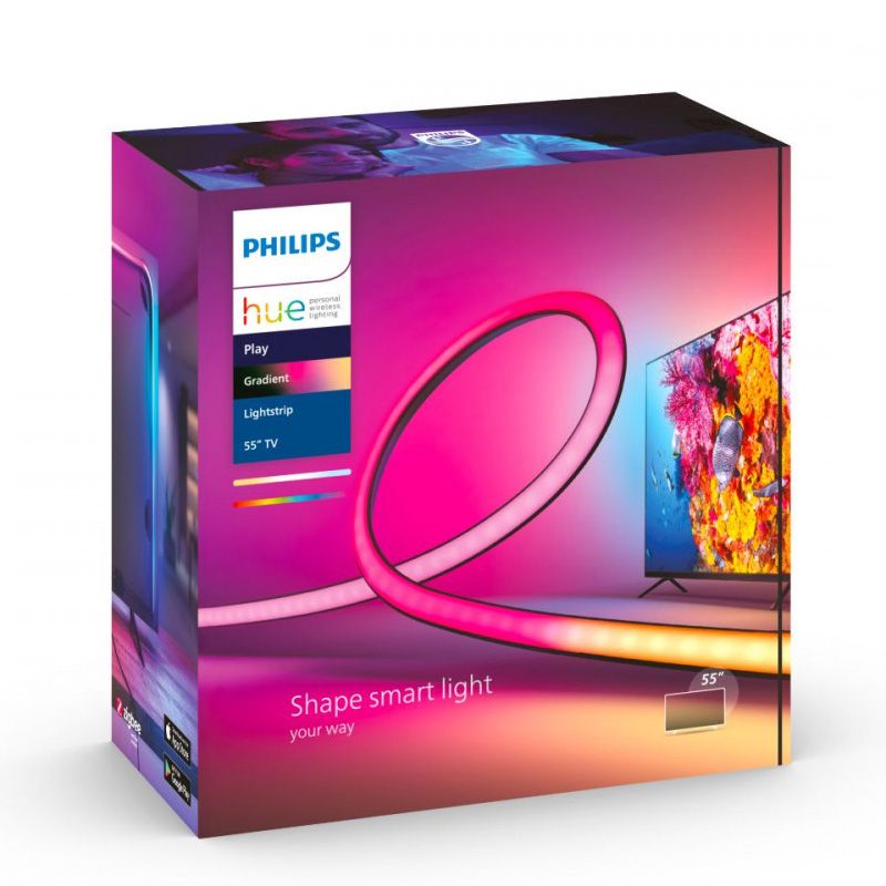 Philips Hue Play Gradient Lightstrip White and Color Ambiance LED szalag 55-60" TV háttérfény
