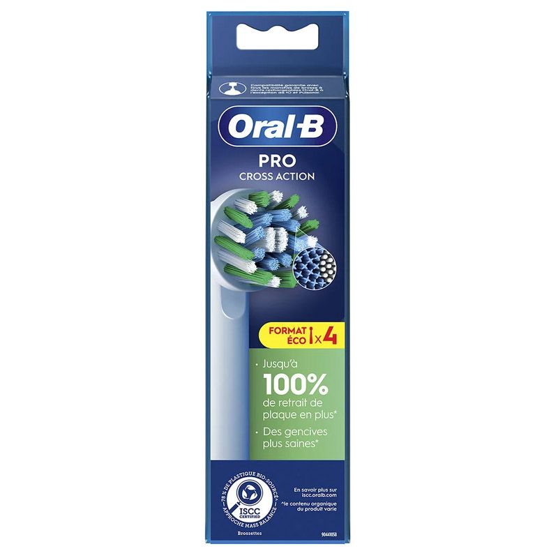 Oral-B CrossAction EB50-4 elektromos fogkefe pótfej, 4db/csomag