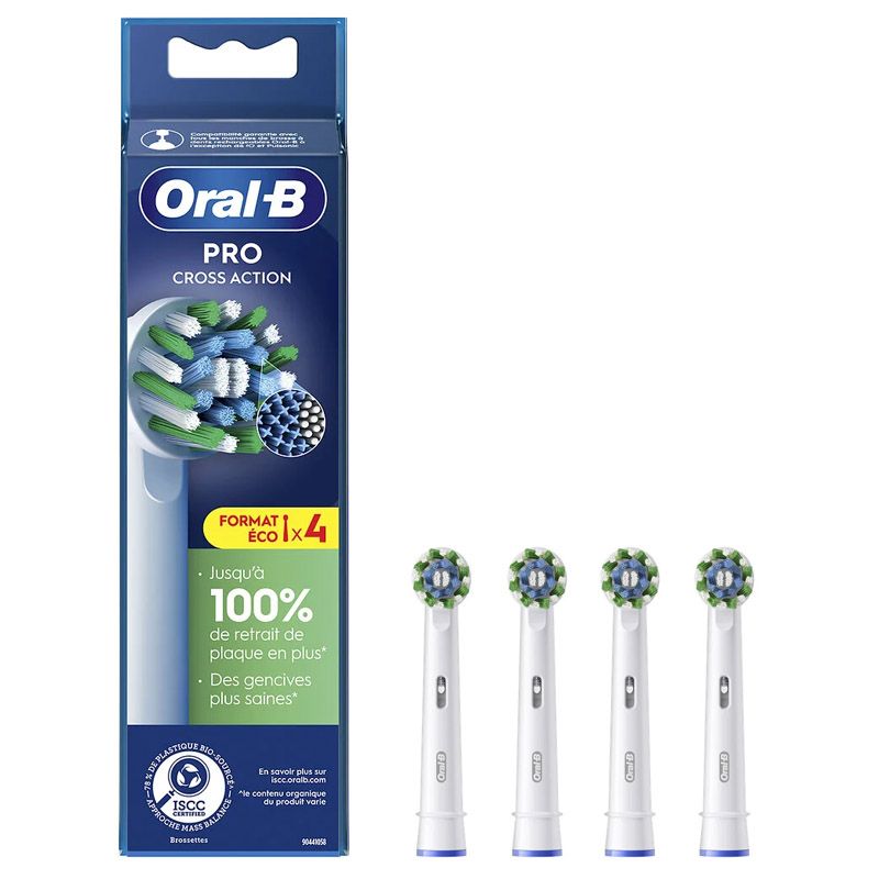 Oral-B CrossAction EB50-4 elektromos fogkefe pótfej, 4db/csomag