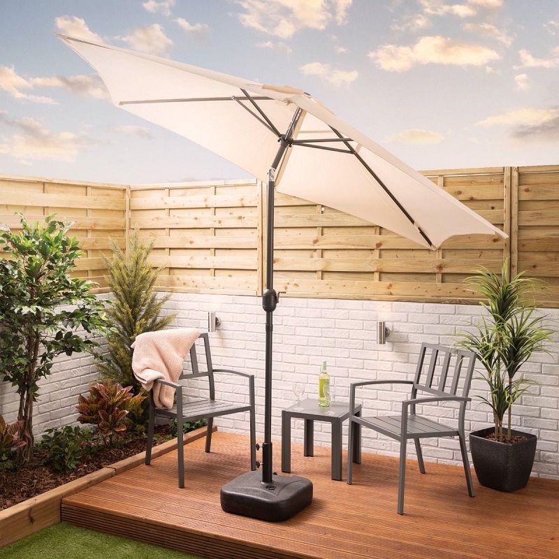 Alfresia kerti dönthető napernyő, szellőztetővel, 2.7m - krém (4500078258)