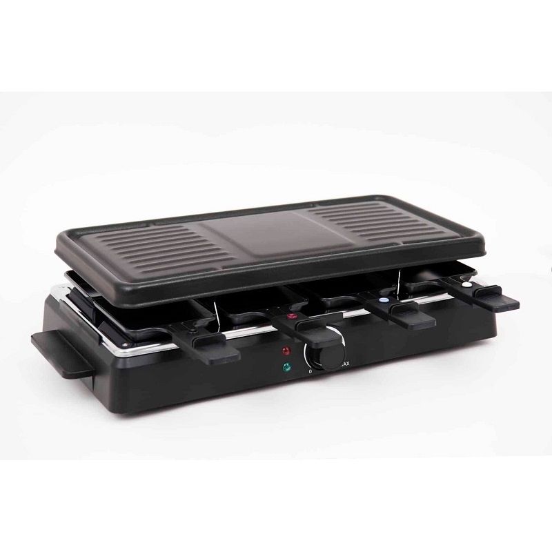Superchef RC200 elektromos raclette grillsütő, 8 személyes, 1300W - fekete