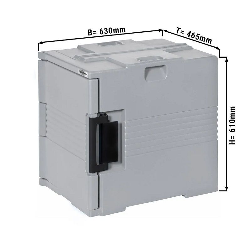 GGM Gastro thermobox, szigetelő doboz 58l, 630x465x610mm - szürke (TBU58)