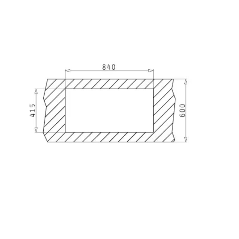 Pyramis CA1 beépíthető konyhai mosogató, 860x435x150mm - rozsdamentes acél (100120409)