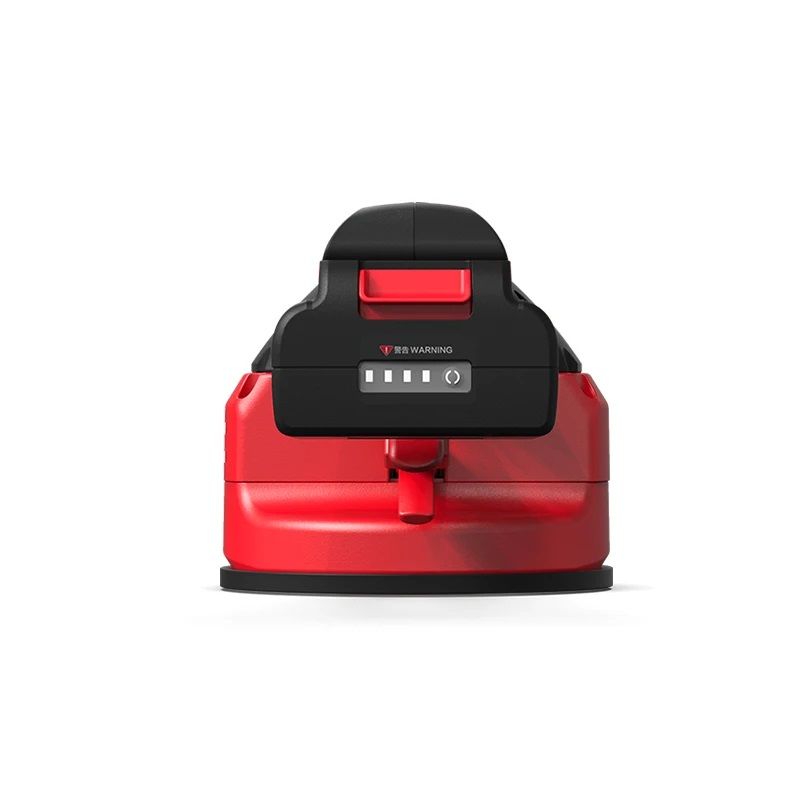 Akkumulátoros 6 sebességes, vákuumos lapvibrátor, 16.8V, szállítókofferben - piros/fekete (9390)