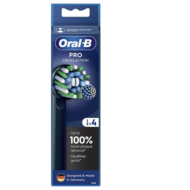 Oral-B EB50BK-4 Pro Cross Action fogkefe pótfej, 4db, fekete