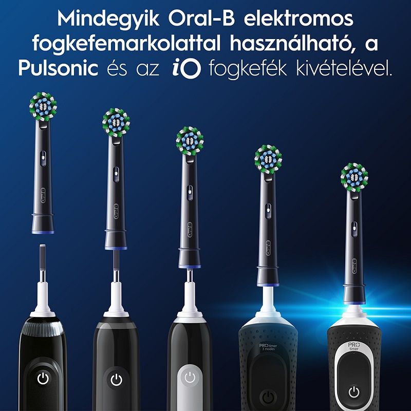 Oral-B EB50BK-4 Pro Cross Action fogkefe pótfej, 4db, fekete