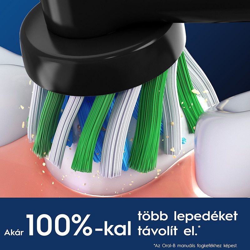 Oral-B EB50BK-4 Pro Cross Action fogkefe pótfej, 4db, fekete