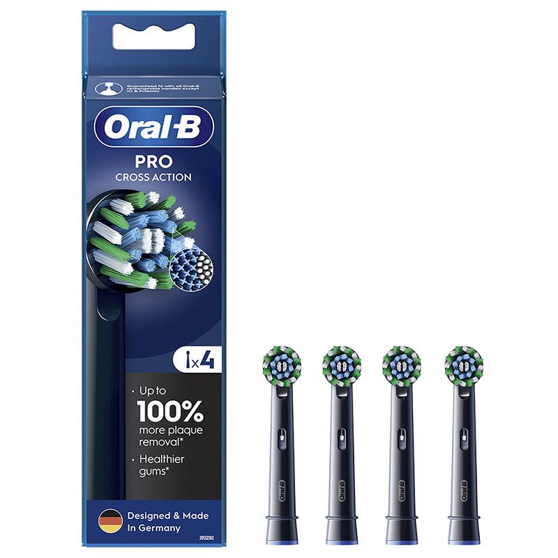 Oral-B EB50BK-4 Pro Cross Action fogkefe pótfej, 4db, fekete