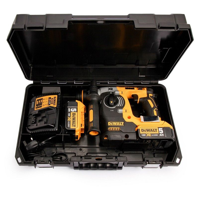 DeWalt DCH273P2-QW XR akkus SDS-Plus fúró-vésőkalapács 18V, 2x5.0Ah, töltő, kofferben