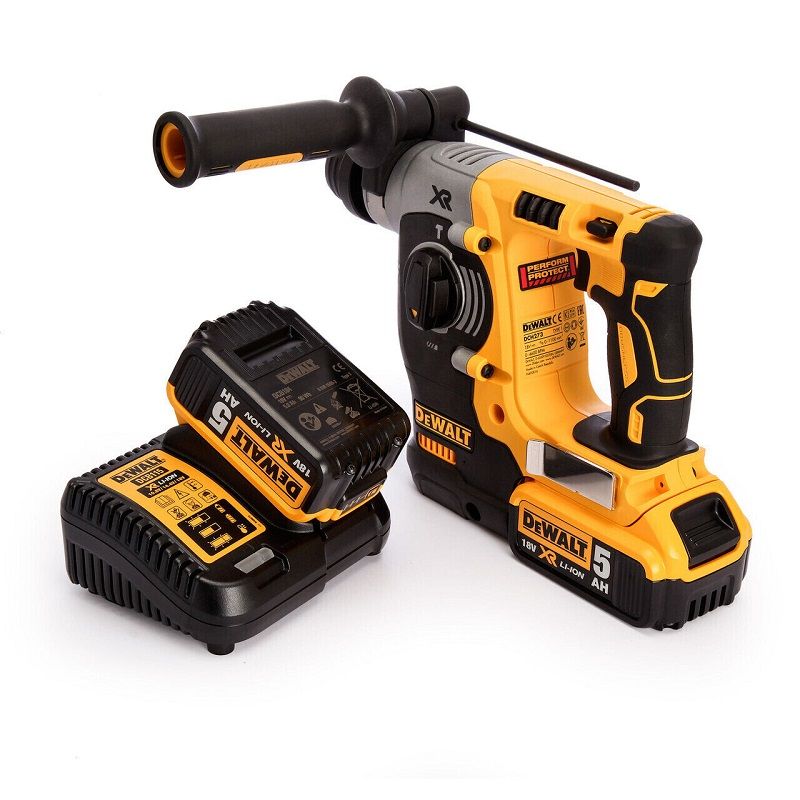 DeWalt DCH273P2-QW XR akkus SDS-Plus fúró-vésőkalapács 18V, 2x5.0Ah, töltő, kofferben