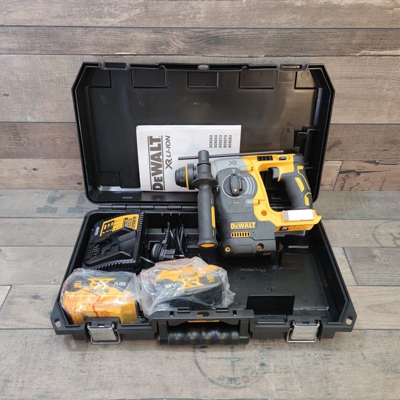 DeWalt DCH273P2-QW XR akkus SDS-Plus fúró-vésőkalapács 18V, 2x5.0Ah, töltő, kofferben