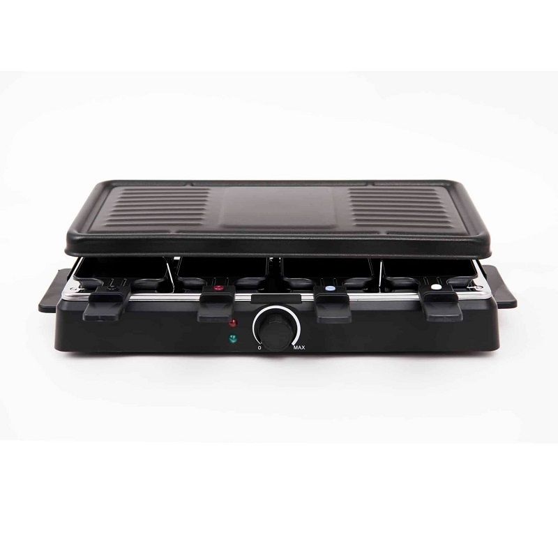 Superchef RC200 elektromos raclette grillsütő, 8 személyes, 1300W - fekete