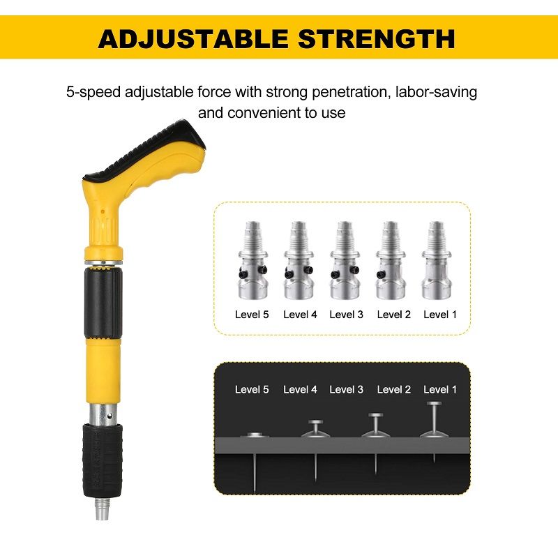 NailGun kézi szögbelövő pisztoly készlet, 120 db szöggel, szállítókofferben