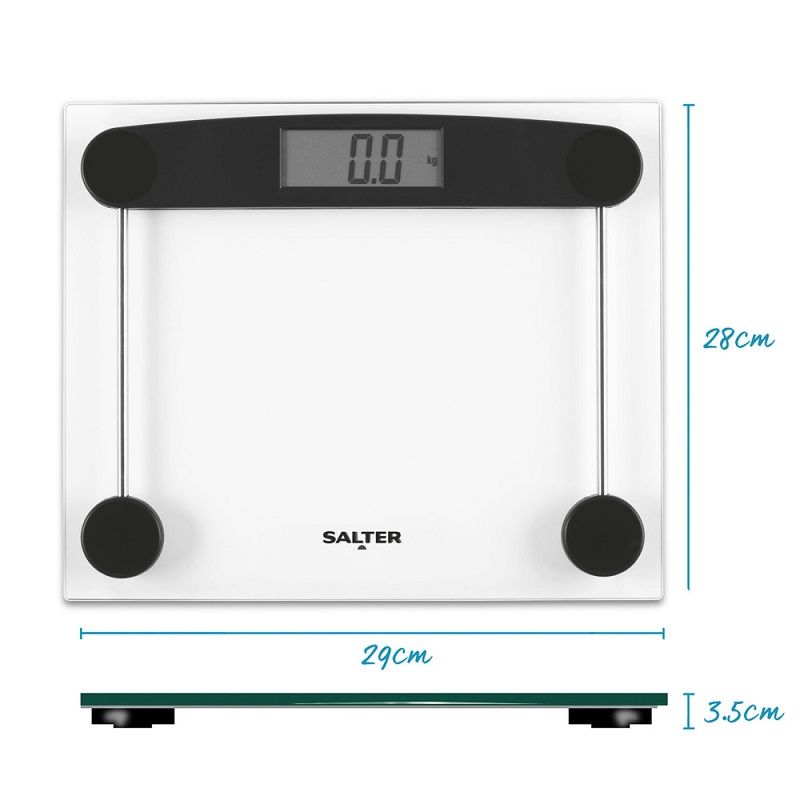 Salter üveg digitális személymérleg, 180 kg-ig (9208 BK3R)