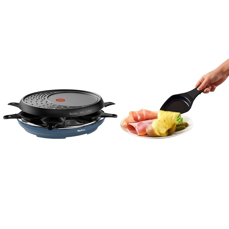 Tefal RE310401 elektromos raclette grill, 1050W - kék/fekete