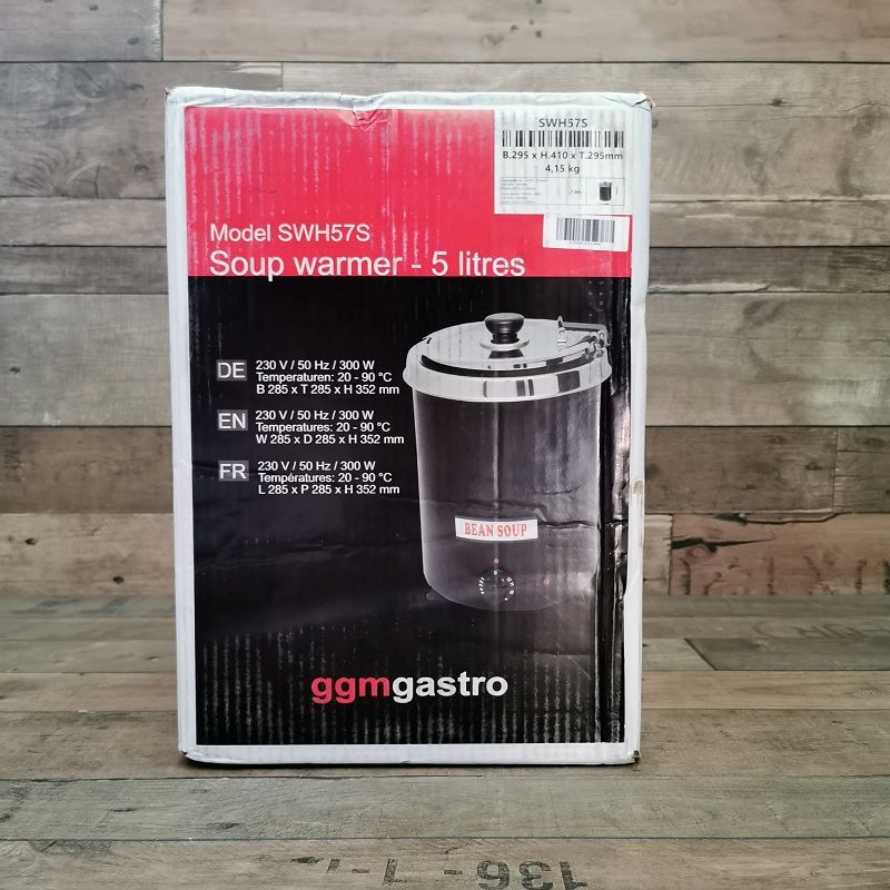 GGM Gastro SWH57S 5 literes levesmelegítő, 20-90°C, 300W - fekete